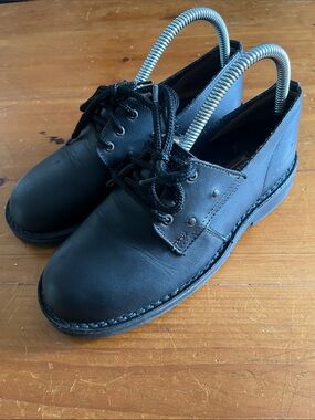 Vintage Geronimo Panther Black Leather Shoes Retro 1990s Style Women’s